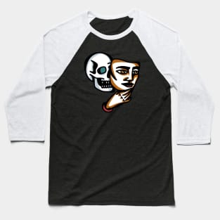 masked skull Baseball T-Shirt